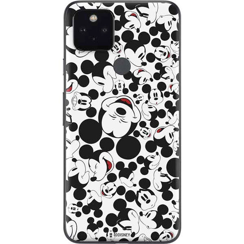 Disney Mickey Mouse Face Pattern Google Pixel 5a Skin